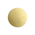 ImpressArt Premium Stamping Blanks - Brass 1" Circle with Hole