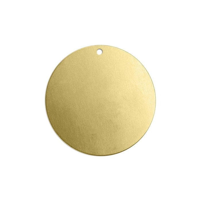 ImpressArt Premium Stamping Blanks - Brass 1" Circle with Hole