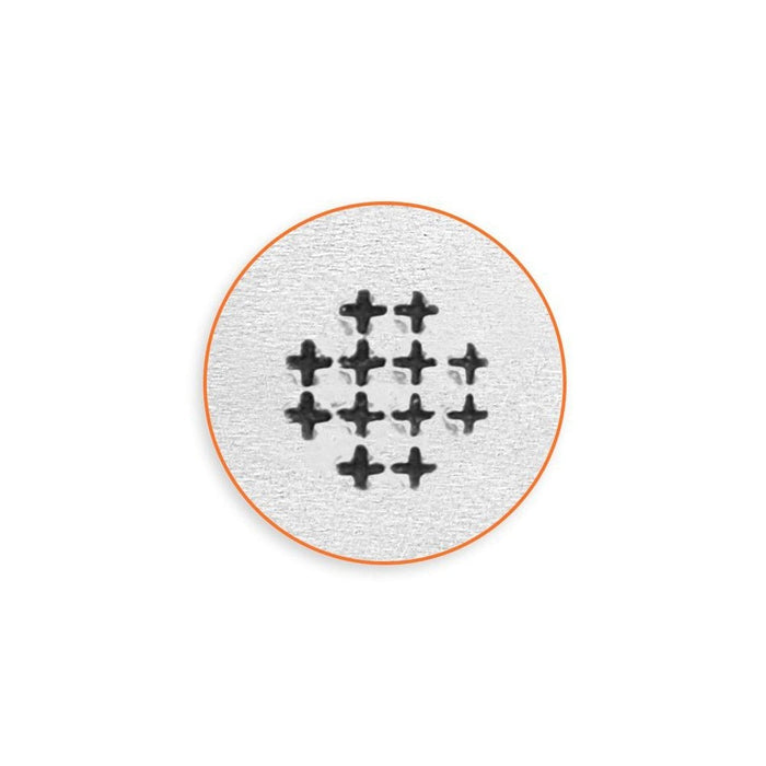ImpressArt Small Cross Texture Design Stamp, 6mm