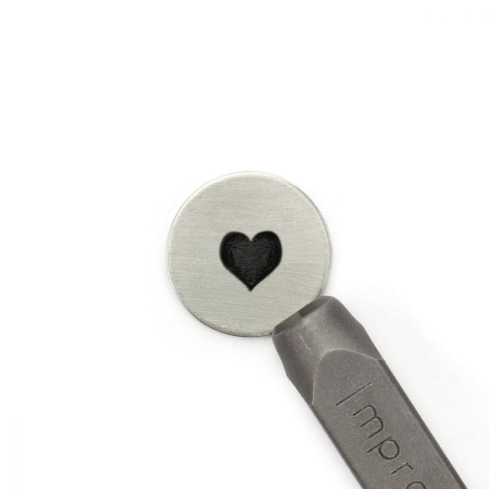 ImpressArt Solid Heart Design Stamp, 6mm