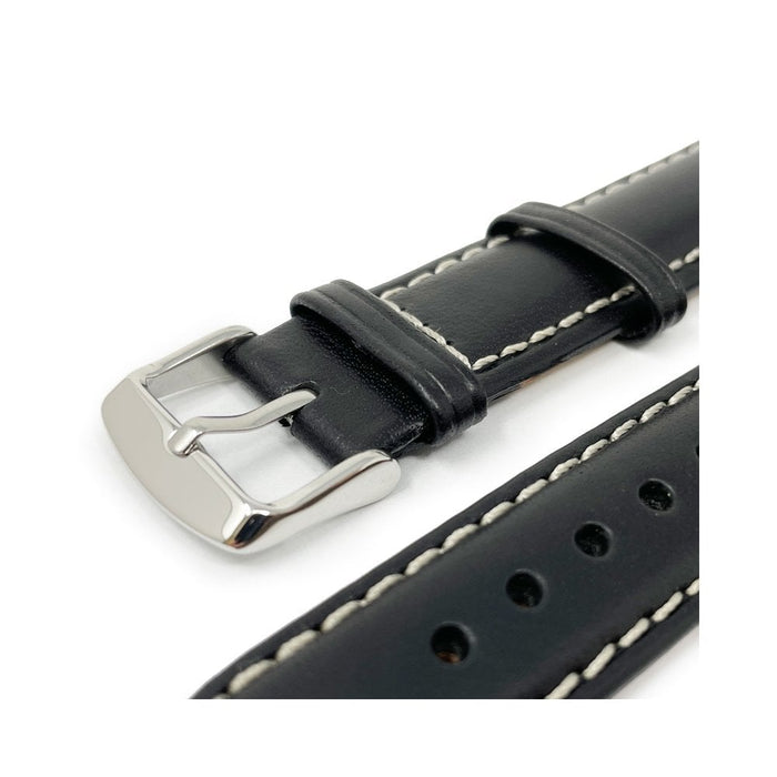 Italian Leather Watch Strap, Sorrento, Black