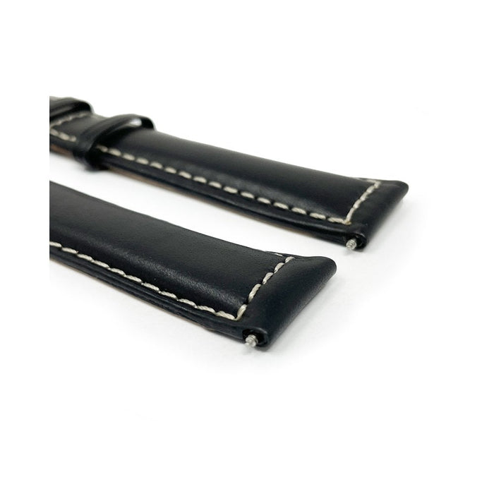 Italian Leather Watch Strap, Sorrento, Black