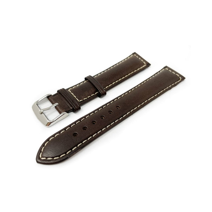 Italian Leather Watch Strap, Sorrento, Dark Brown