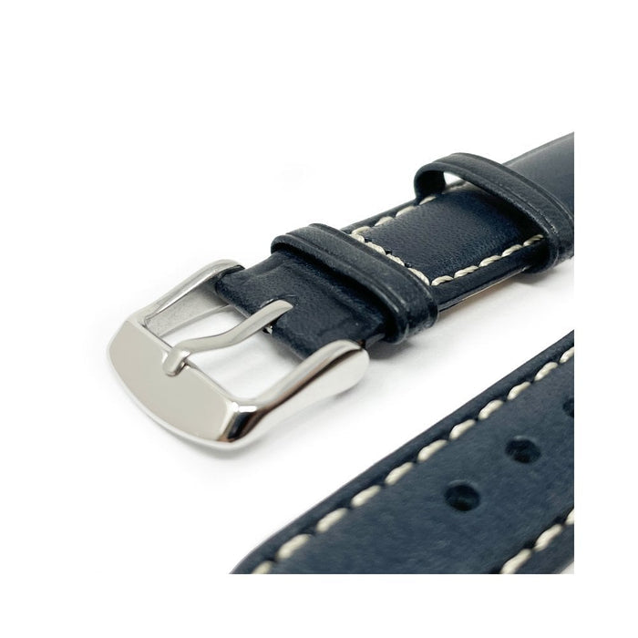 Italian Leather Watch Strap, Sorrento, Navy Blue