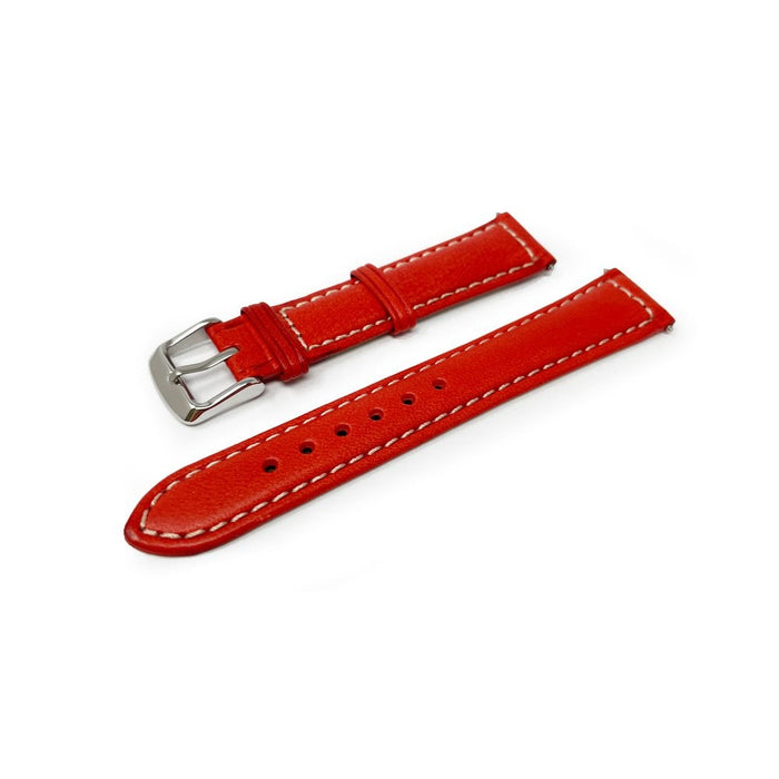 Italian Leather Watch Strap, Sorrento, Red
