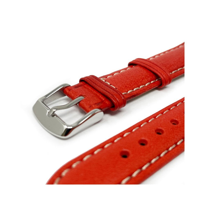 Italian Leather Watch Strap, Sorrento, Red