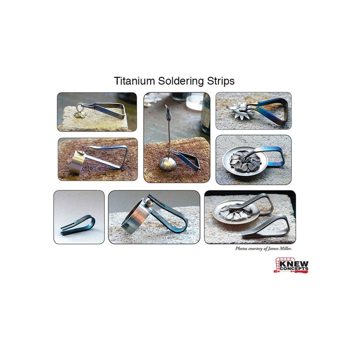 Knew Concepts Titanium Soldering Strips (Clamps), Pack of 10
