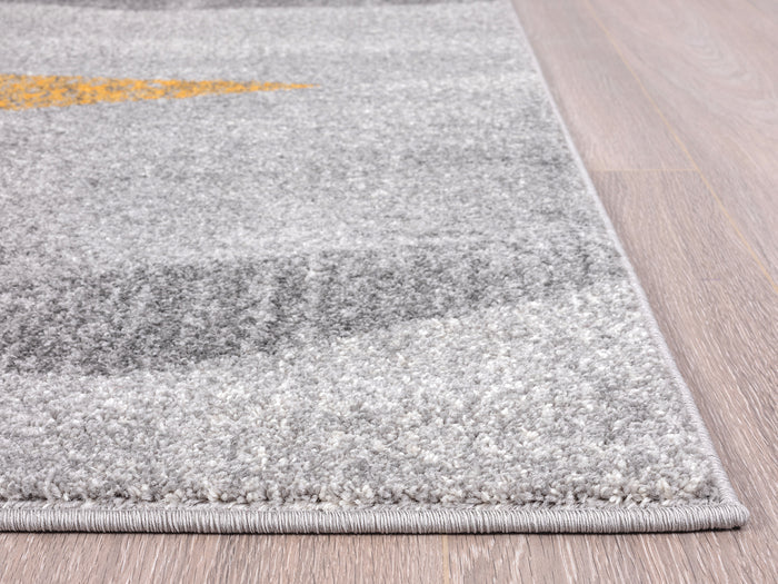 Laguna Multi Triangle Faded Grey Rug