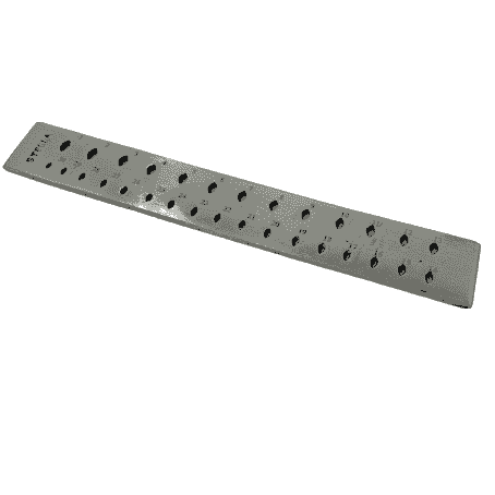 Large Oval Draw Plate 30 Holes 1.4 x 2.3 - 3.0 x 6.0mm