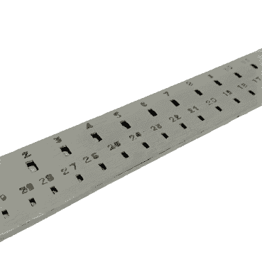 Large Rectangle Draw Plate 30 Holes 1.2x2.2 - 2.8x5.2mm