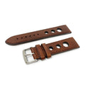Leather Rally Racing Strap, Mid Brown