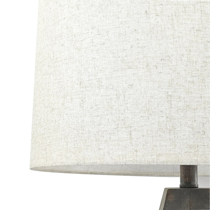 Lia Faceted Brown Table Lamp