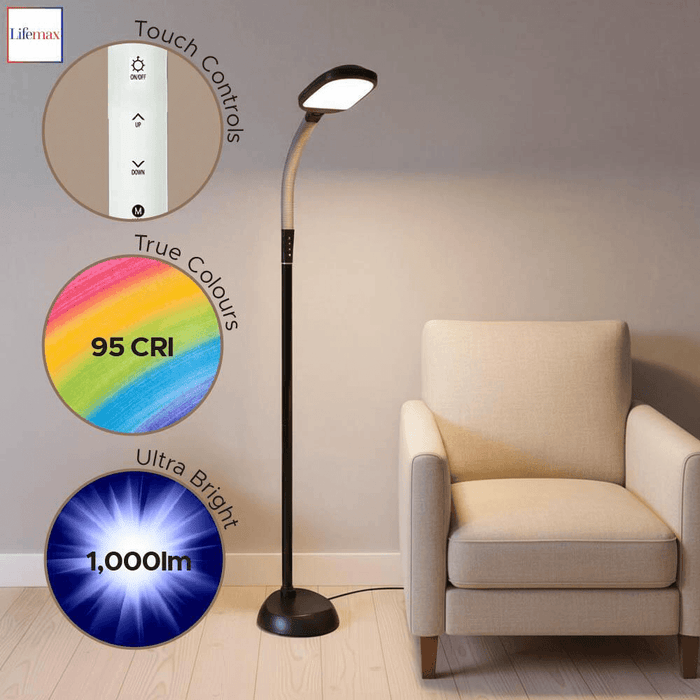 Lifemax Professional Floor Light - Black