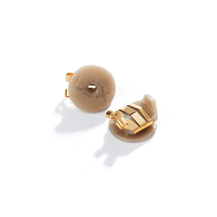 LOX Gold Tone Hypo-Allergenic Secure Earring Backs