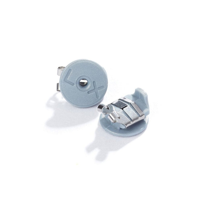 LOX Silver Tone Hypo-Allergenic Secure Earring Backs