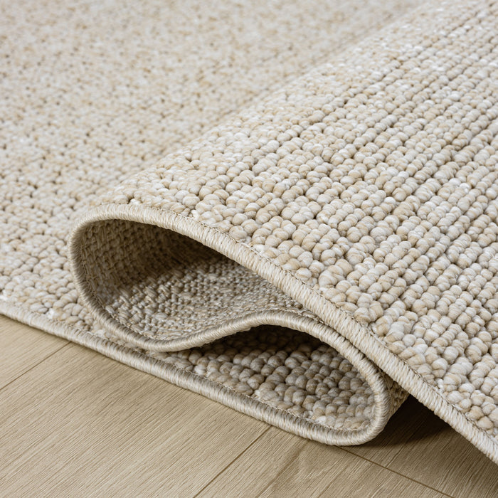 Luca Solid Textured Beige Rug