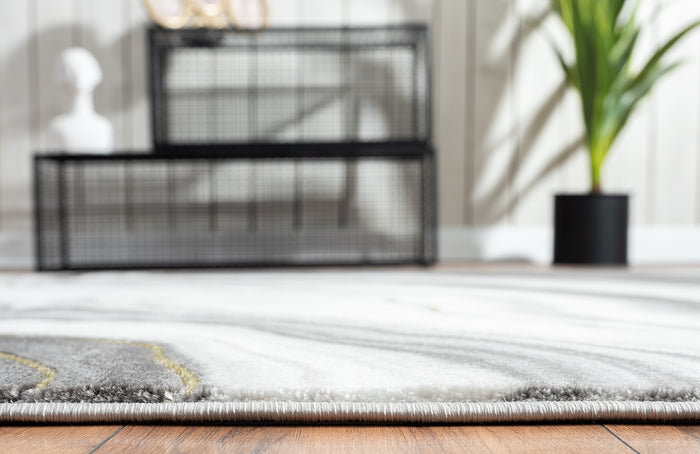 Luna Granite Lines Grey Rug