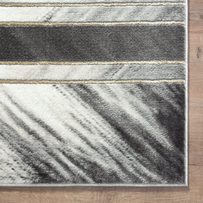 Luna Modern Angular Grey Rug
