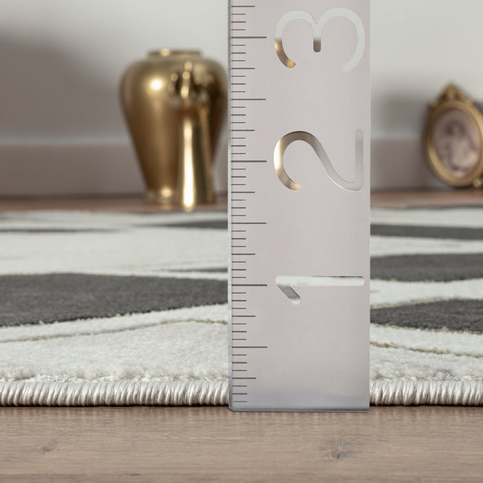 Luna Modern Angular Grey Rug