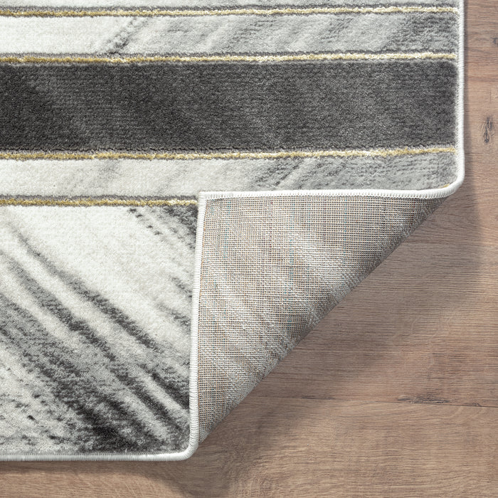 Luna Modern Angular Grey Rug