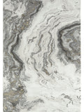 Luna Modern Droplet Grey Rug