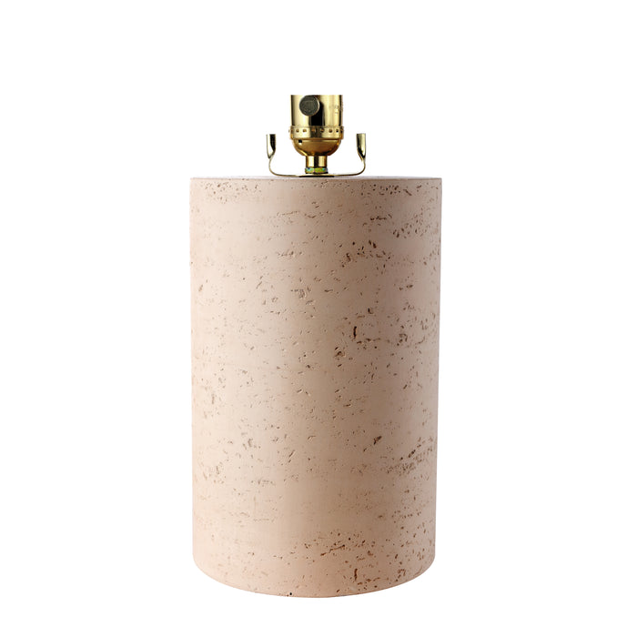 Madison Travertine Cylinder Table Lamp
