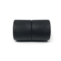 Magnetic Kumihimo Clasp - Acrylic Matte Black 12mm