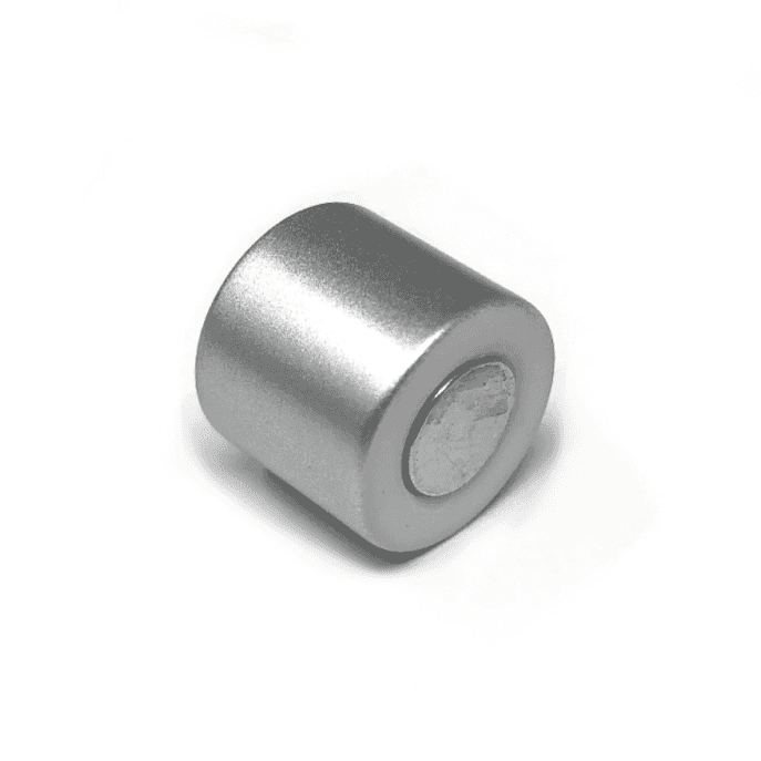 Magnetic Kumihimo Clasp - Acrylic Matte Chrome 12mm
