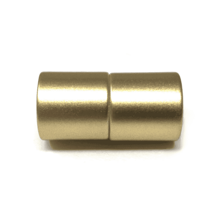 Magnetic Kumihimo Clasp - Acrylic Matte Gold 10mm