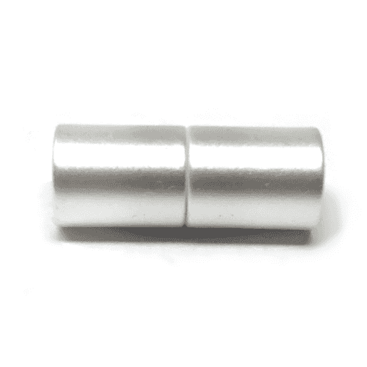 Magnetic Kumihimo Clasp – Acrylic Pearl White 6mm