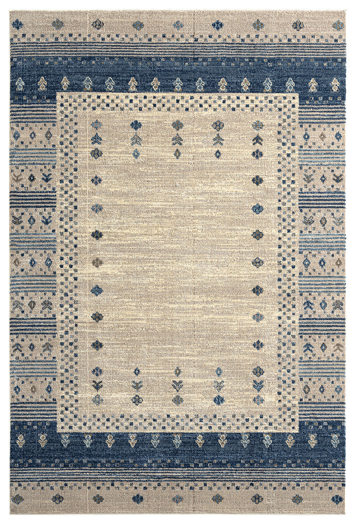 Mesa Border Blue Rug