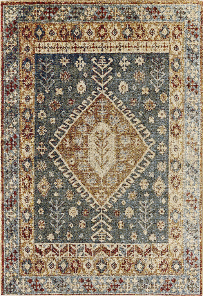 Mesa Southwest Tribal Medallion Green Rug