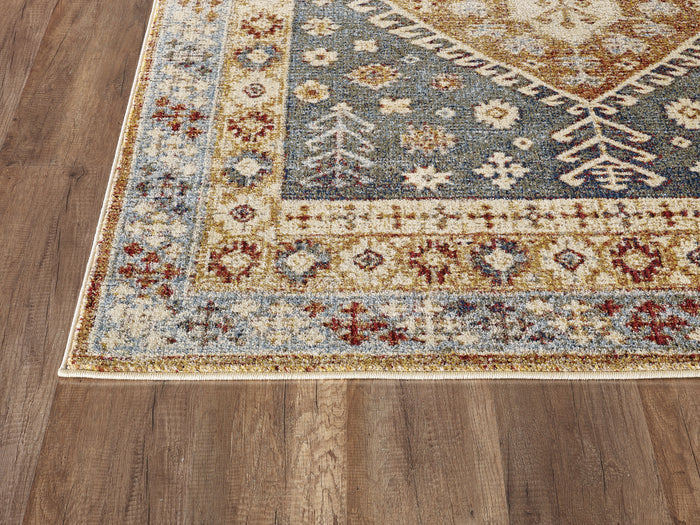 Mesa Southwest Tribal Medallion Green Rug