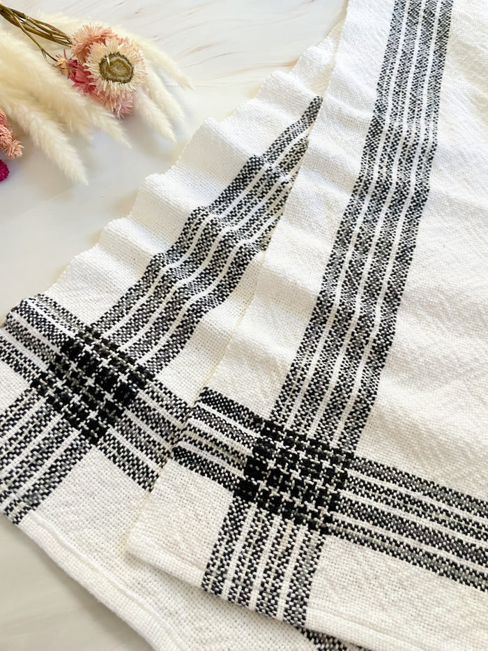 Monochrome Stripes Towel Pattern