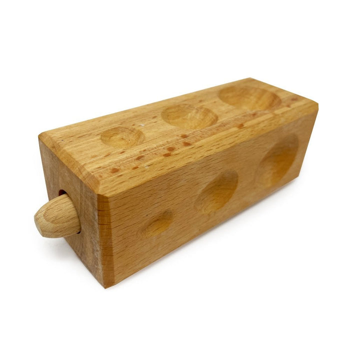 Multi-Shape Wooden Dapping Block with Punch