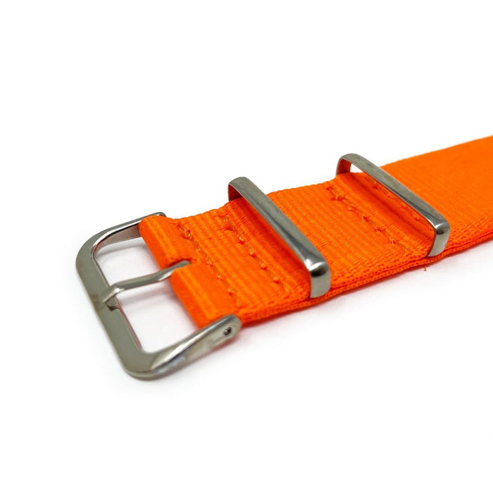Neon Orange Military-Style Watch Strap