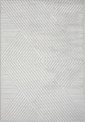 Neutral Geometric Grey Rug