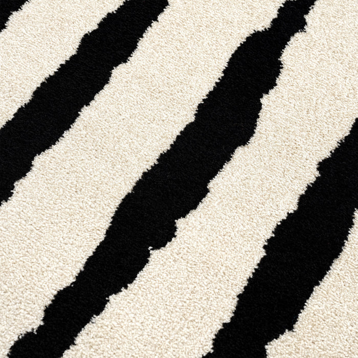 Nordic Thin Vertical Lines Cream Rug