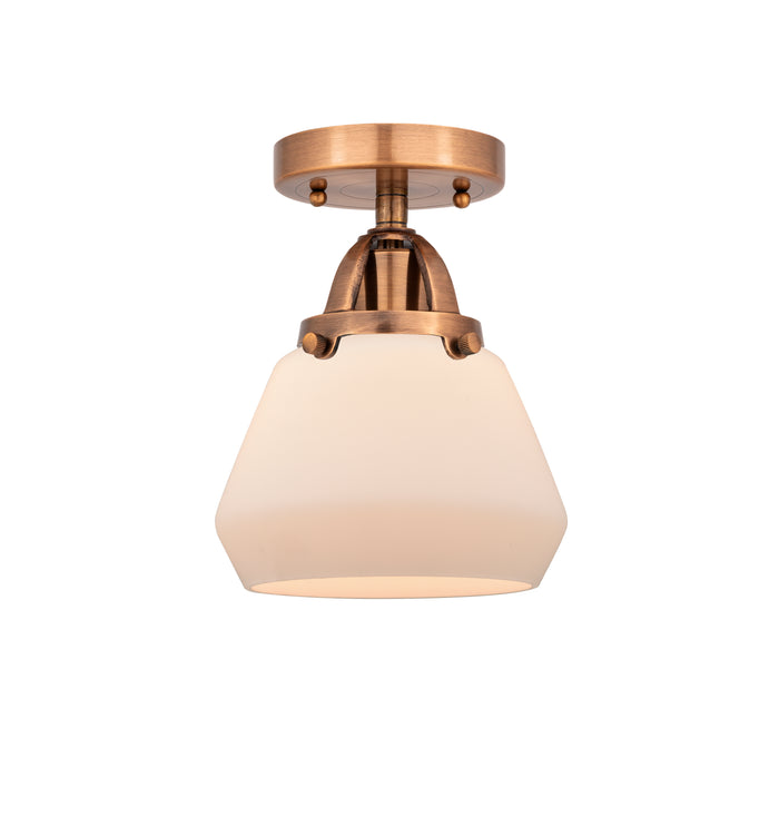 Nouveau Semi-Flush Mount Brushed Satin Nickel