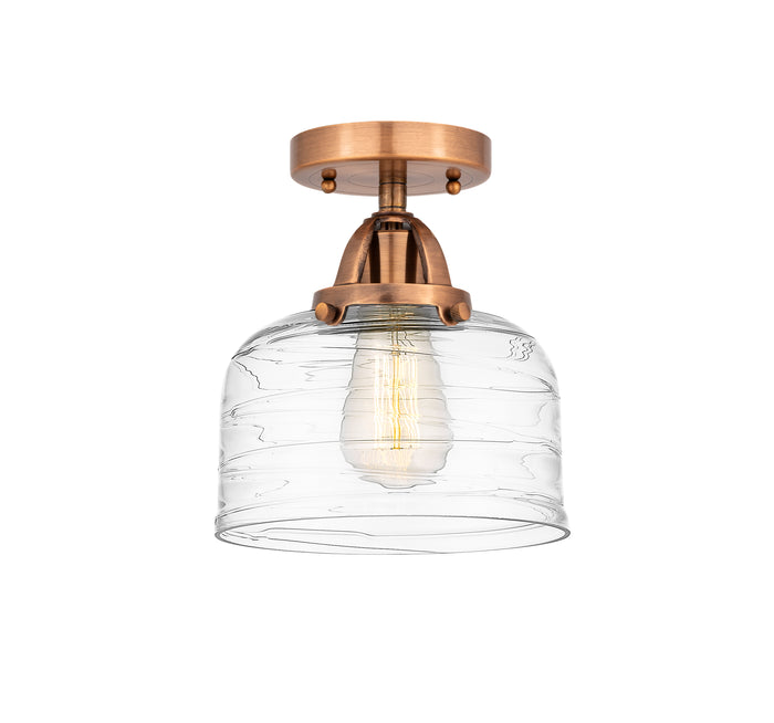 Nouveau Semi-Flush Mount Brushed Satin Nickel
