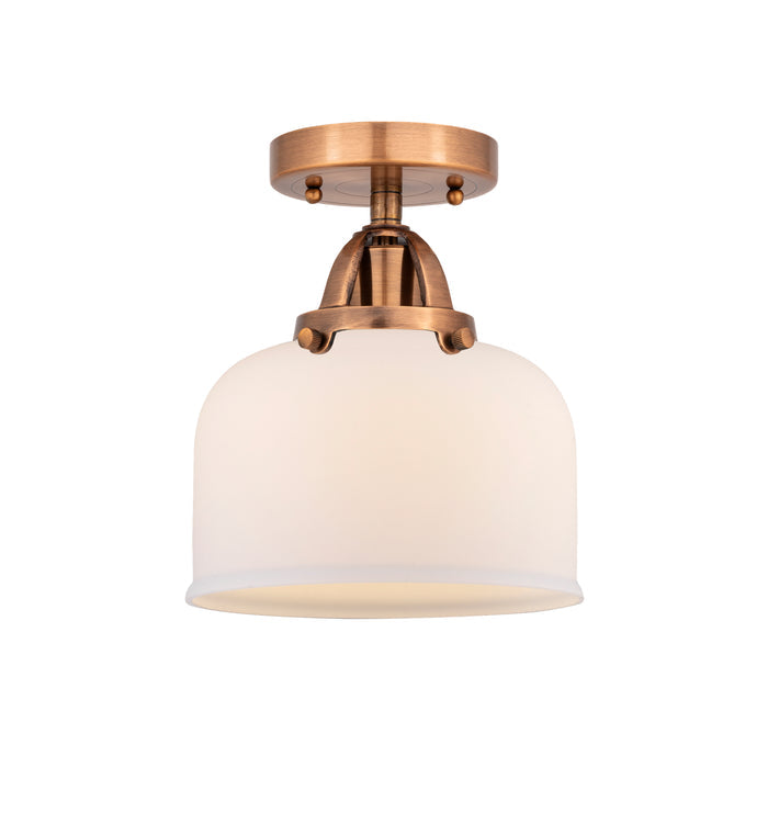 Nouveau Semi-Flush Mount Brushed Satin Nickel