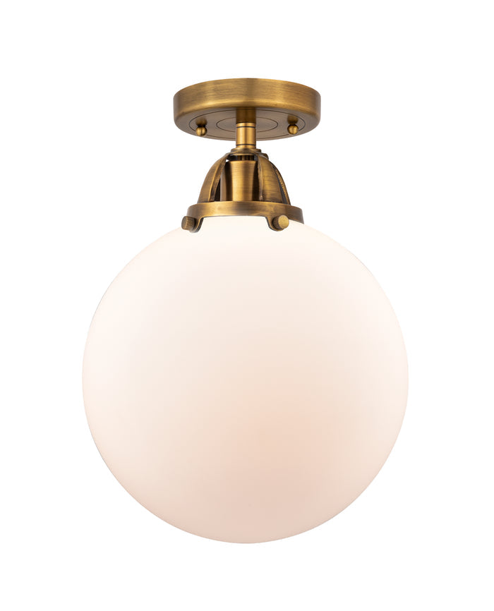Nouveau Semi-Flush Mount Brushed Satin Nickel