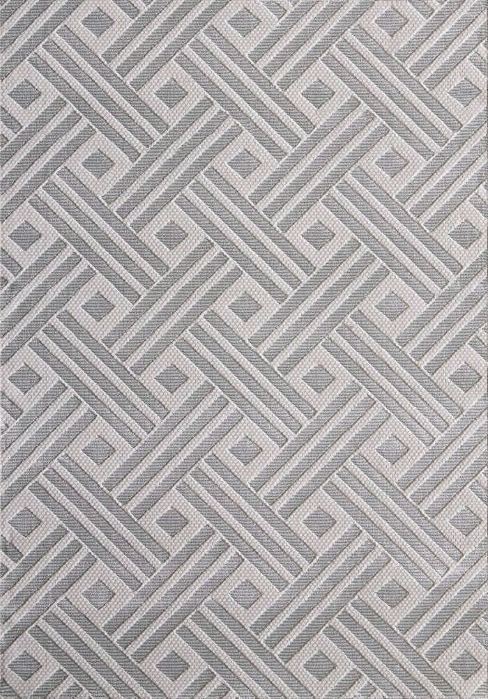 Nova Geometric Grey Rug