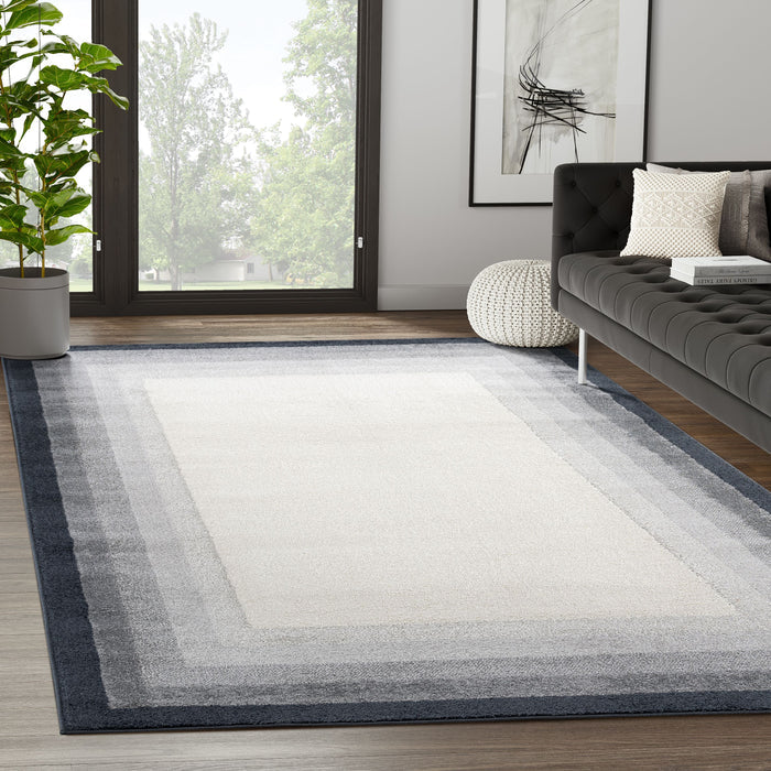 Nuevo Bordered Cream Rug