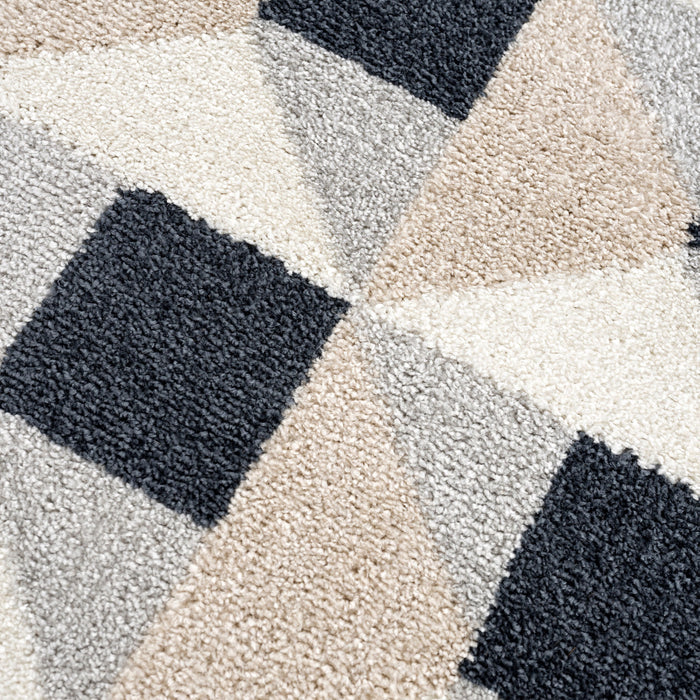 Nuevo Checkered Beige Rug