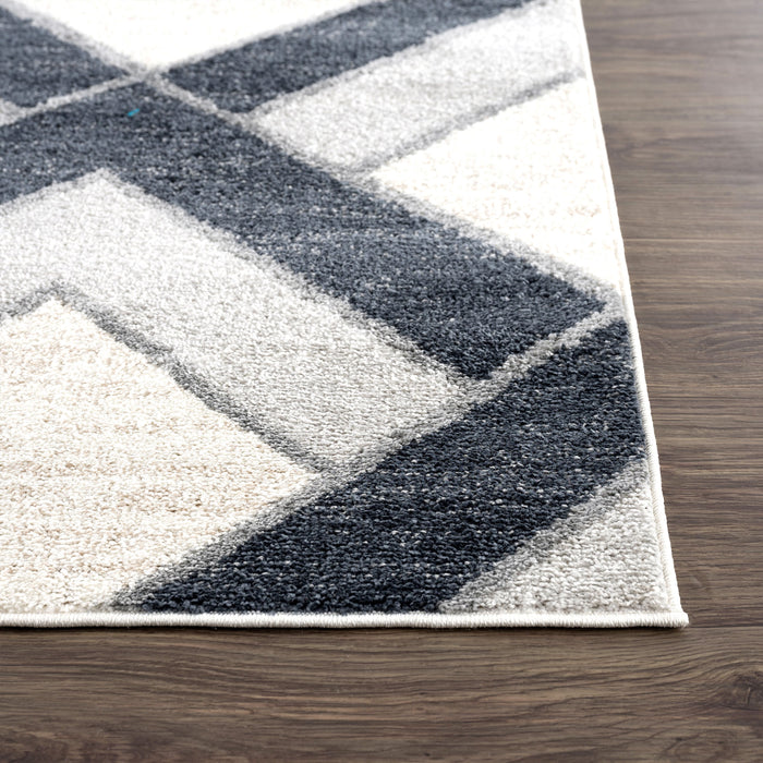 Nuevo Geometric Grey Rug