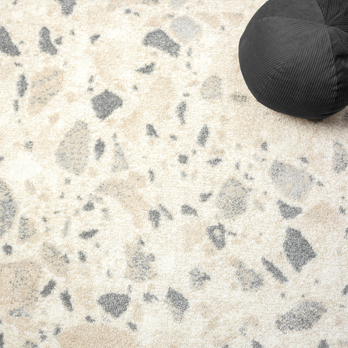 Nuevo Terrazzo Tile Beige Rug