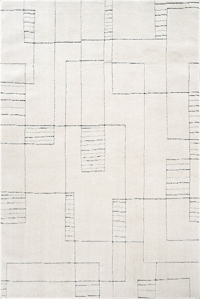 Oliver Geometric Ivory Rug