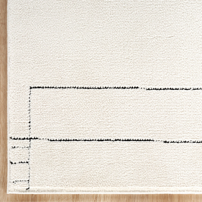 Oliver Geometric Ivory Rug