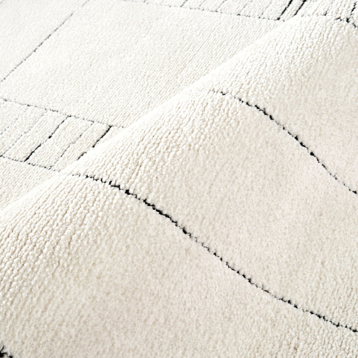 Oliver Geometric Ivory Rug